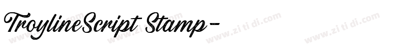 TroylineScript Stamp字体转换
